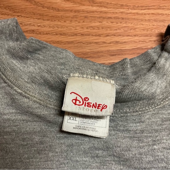 Vintage Disney Mickey Mouse Men’s Sweatshirt Pullover Size XXL Gray Y2K Print - Picture 4 of 5